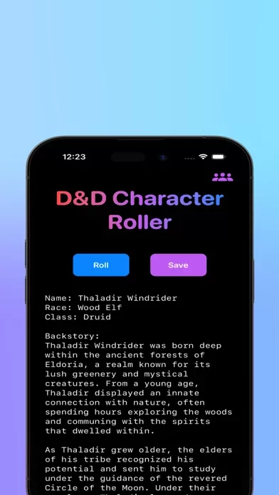 Dungeon Character Roller AI