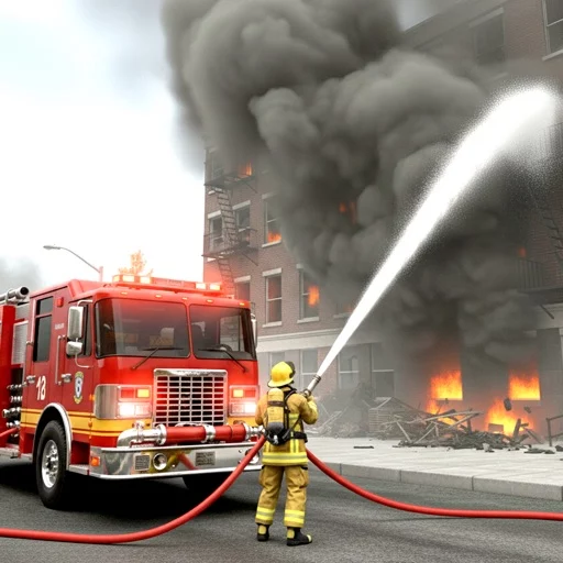 Fire Truck City Sim Driver 3D
