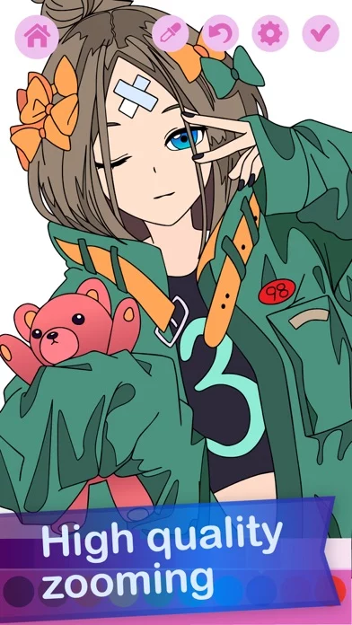 Kawaii Anime Coloring Book