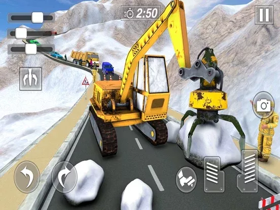 Operate Snow Excavator Crane