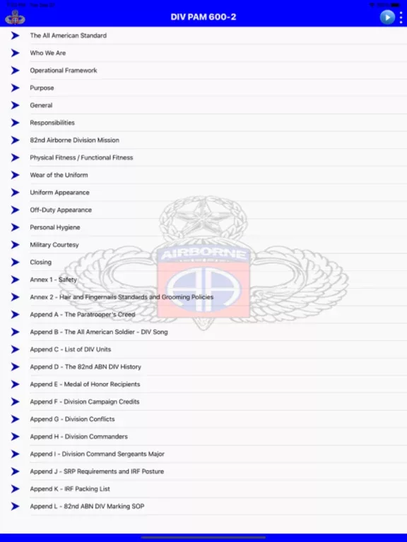 82 Airborne Division Pam 600-2