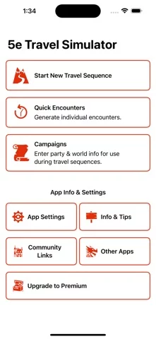 5e Travel Sim
