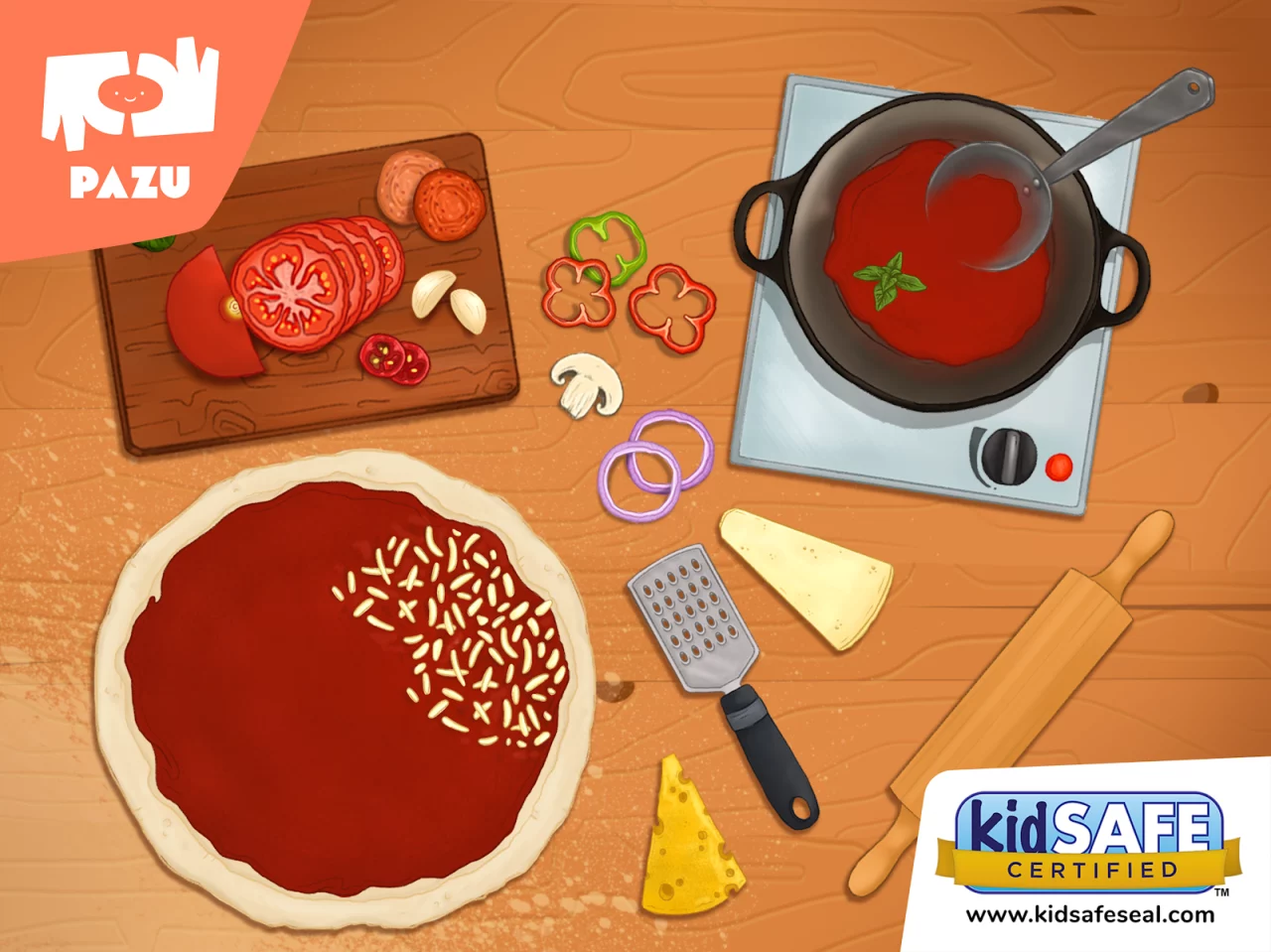 Pizza maker cooking games