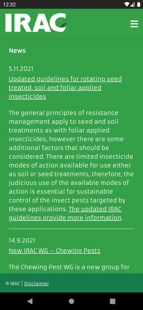 IRAC Mode of Action