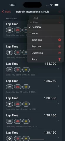 Sim Racing Setups