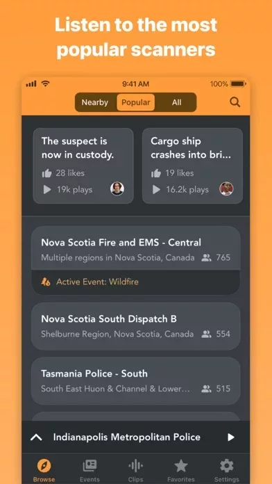 Police Scanner Radio & Fire