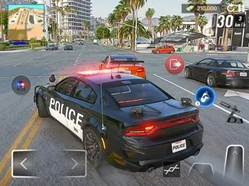 Police Car Chase City Driving