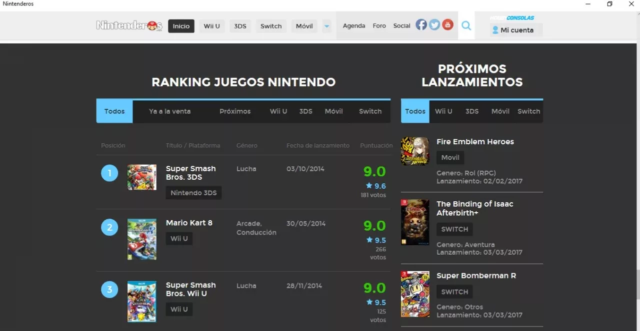 Nintenderos UWP