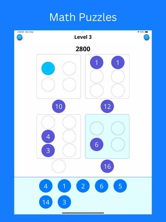 Number Quads - Math Puzzles
