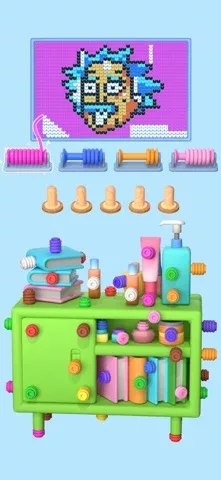 Wool Master - Пиксель нитки 3D