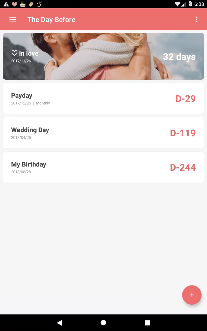 TheDayBefore (days countdown)