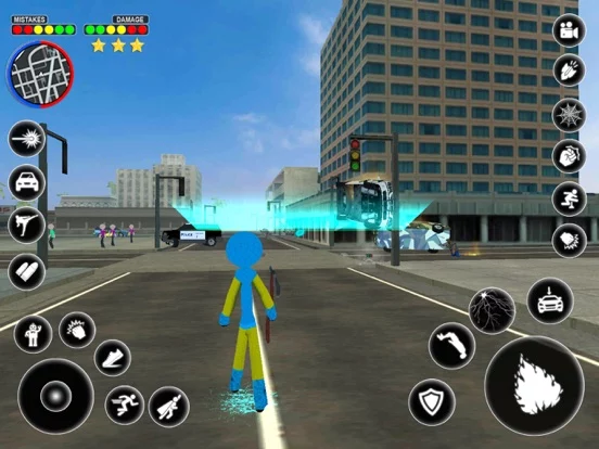 Stickman Rope Hero Spider Game