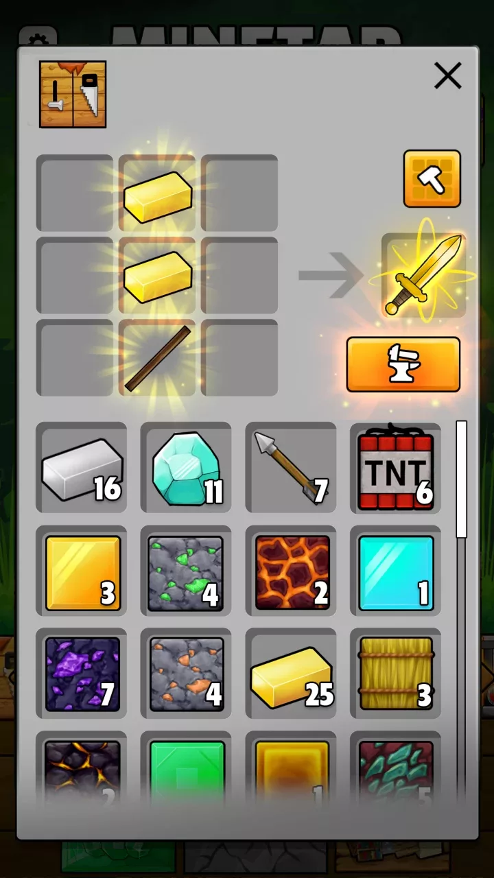 Minetap – Merge rpg clicker