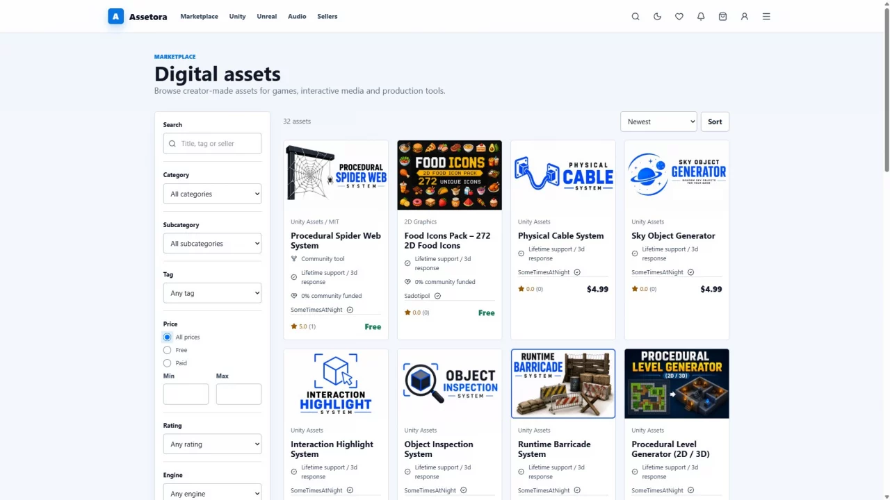 Assetora Marketplace