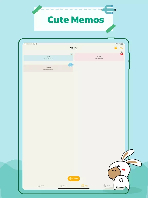 Cumo - Cute Note DDay Todo