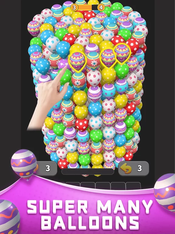 Balloon Master 3D: Три в ряд