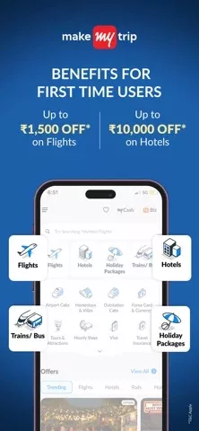 MakeMyTrip Flight, Hotel, Bus