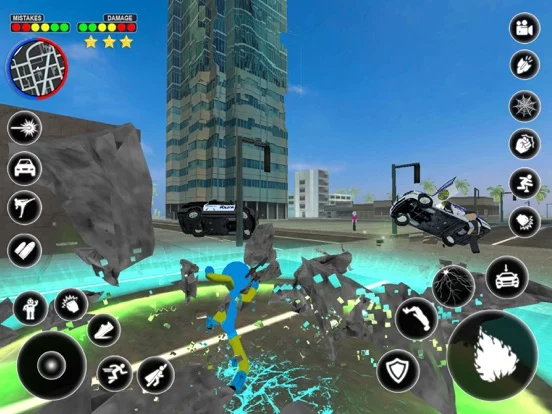 Stickman Rope Hero Spider Game