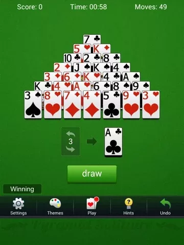 Pyramid Solitaire Classic Card