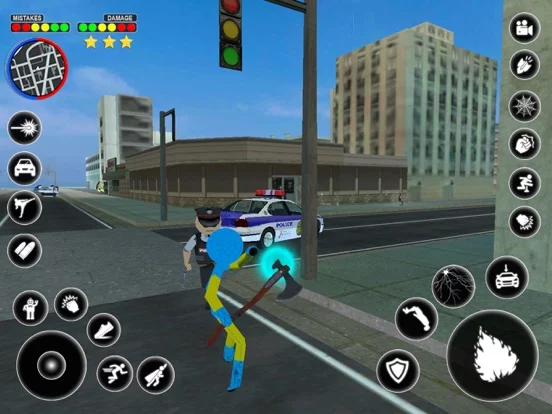 Stickman Rope Hero Spider Game