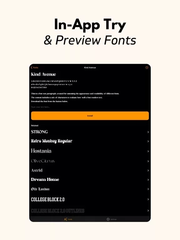 Fonts for Procreate+