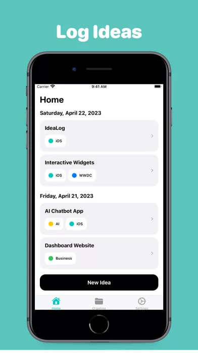 Thoughts & Ideas List: IdeaLog