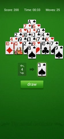 Pyramid Solitaire Classic Card