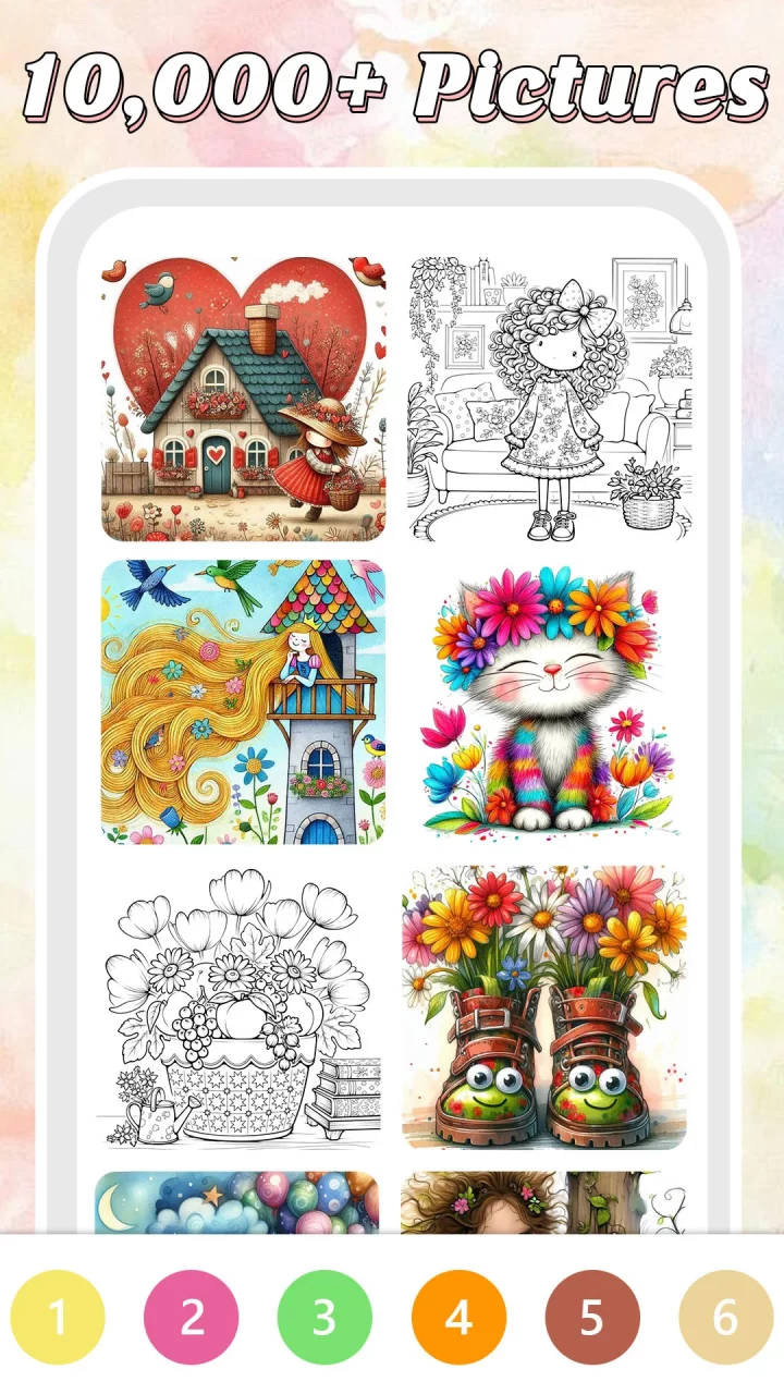 Wonder Tales Coloring Book