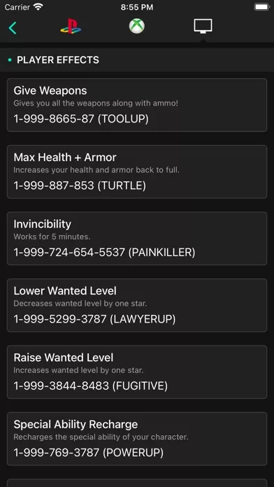 All Cheats for GTA V (5)