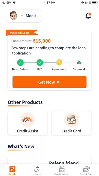 PayMe - Personal loan app