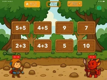 Math Battle: Guardian of + & -