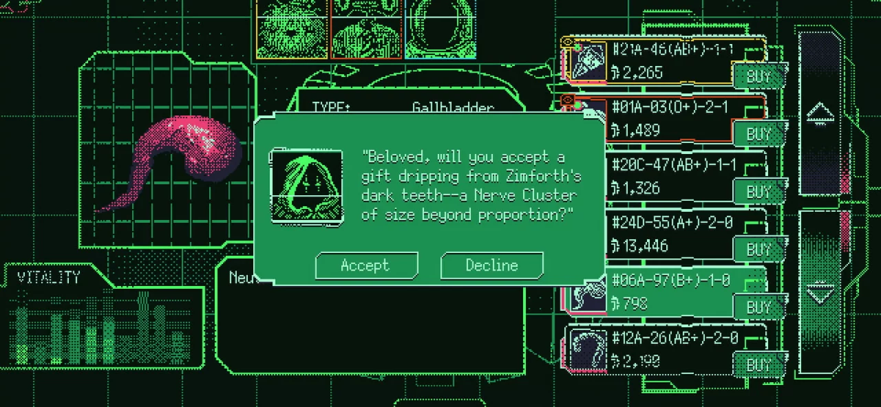 Space Warlord Organ Trading Simulator