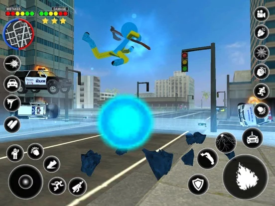 Stickman Rope Hero Spider Game