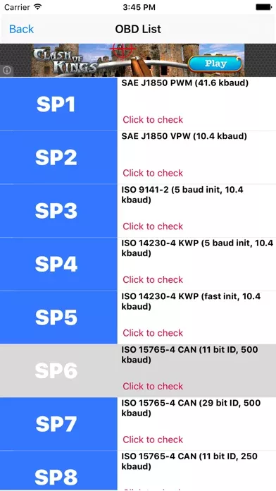 Elm327 OBD Info