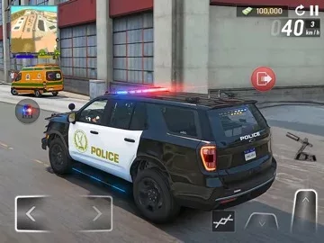 Police Car Chase City Driving