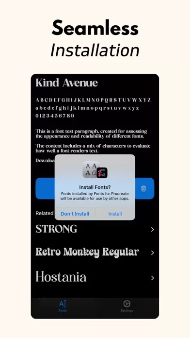 Fonts for Procreate+