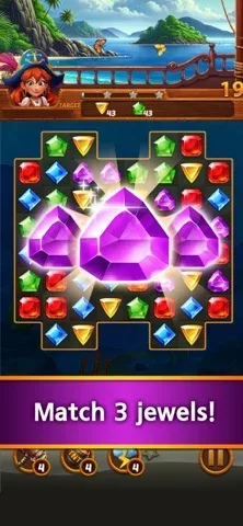 Jewels Uncharted:Match3 Puzzle