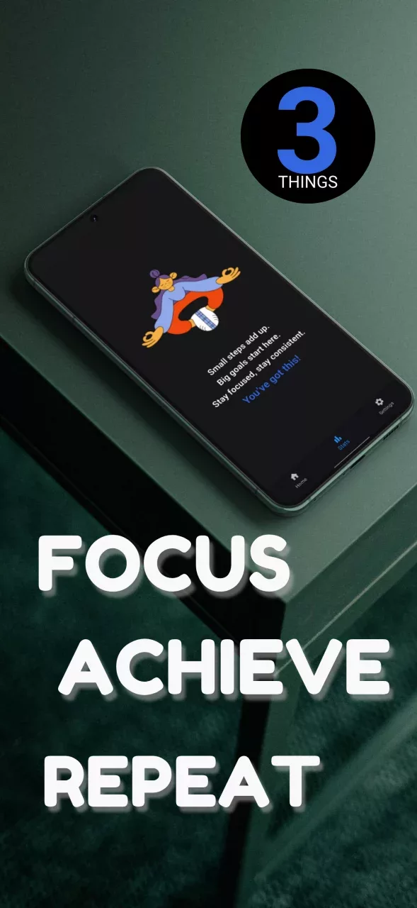 3 Things - Focused To-Do App