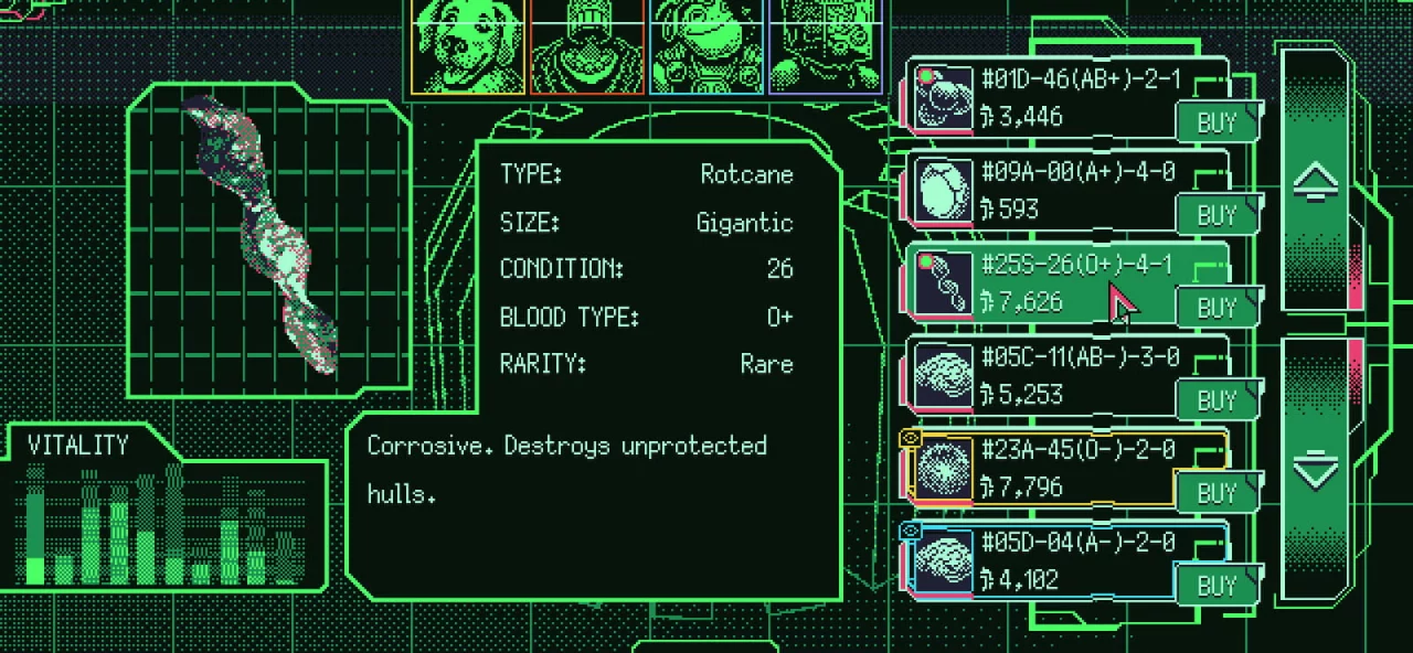 Space Warlord Organ Trading Simulator
