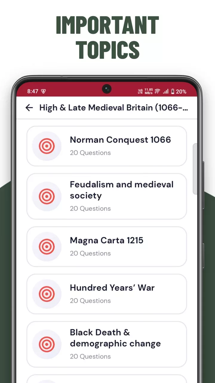 Britain History Quiz Practice