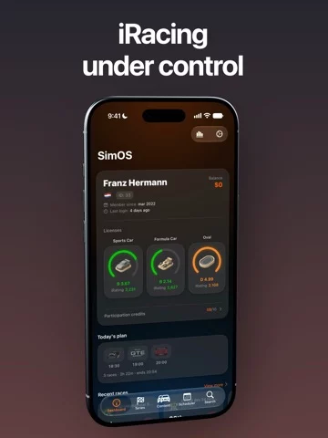 SimOS Hub - Racing Companion