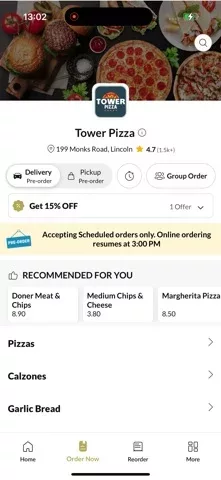 Tower Pizza.