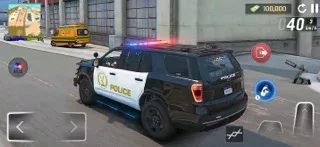 Police Car Chase City Driving