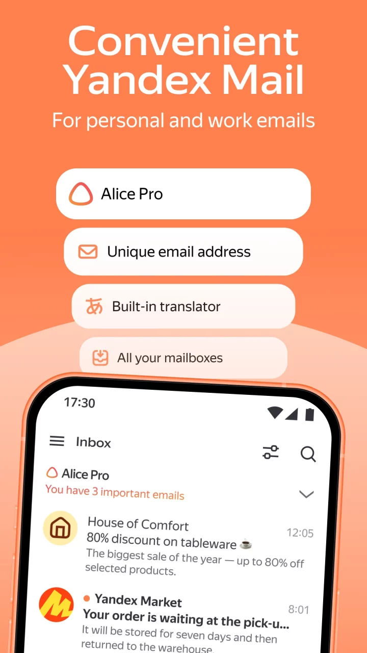 Yandex Mail: Email & Cloud