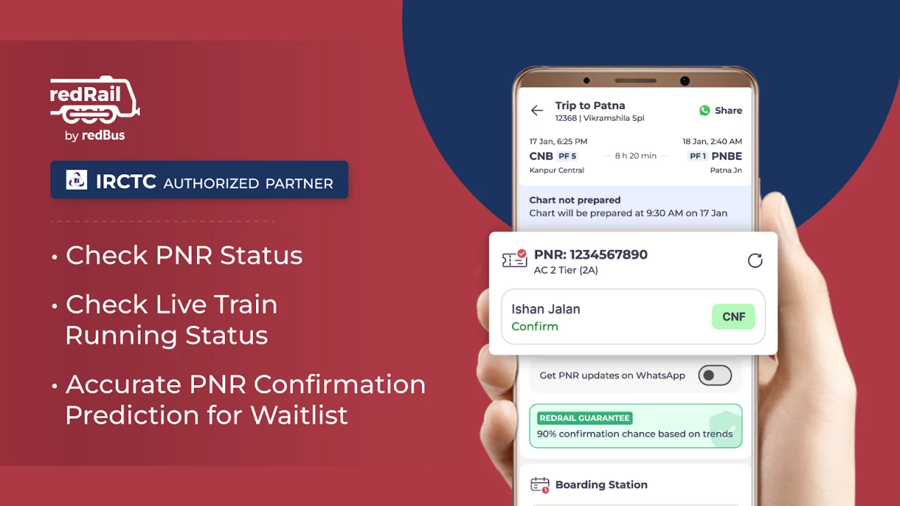 redBus Book Bus, Train Tickets