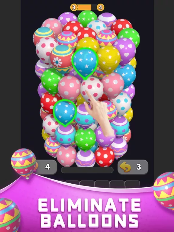 Balloon Master 3D: Три в ряд
