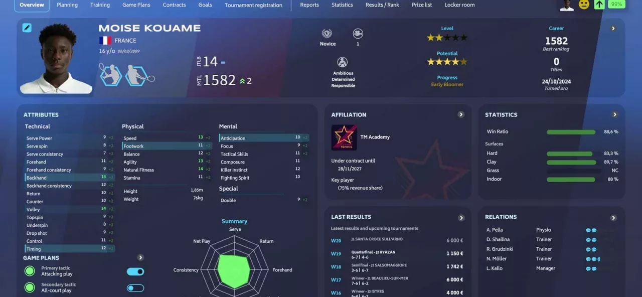 Tennis Manager 25