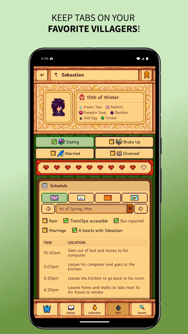 Gunther's Library for Stardew