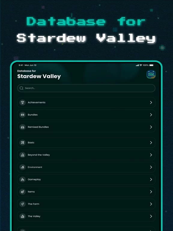 Database for Stardew-Valley