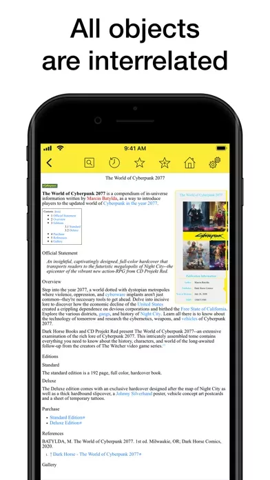 Pocket Wiki for Cyberpunk 2077